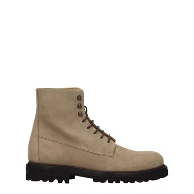Brunello Cucinelli Boots Men Suede Beige/light Sand