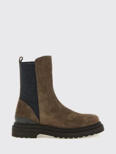 Brunello Cucinelli Boots Woman Color Brown In 棕色