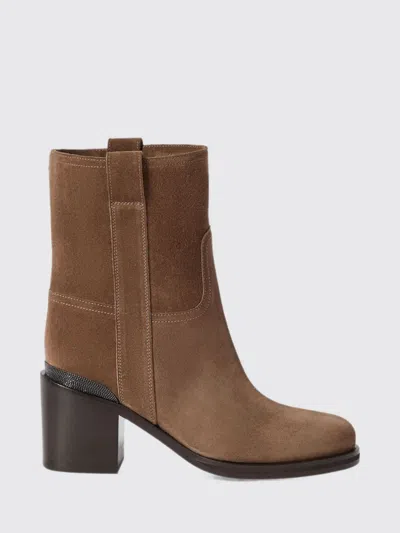 Brunello Cucinelli Boots Woman Colour Brown