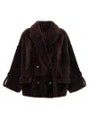 Brunello Cucinelli Double-breasted Reversible Fur Jacket With Front Pockets