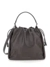 Brunello Cucinelli Handbag With Monile Embell In Brown