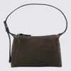 Brunello Cucinelli Brown Leather Shoulder Bag In Taiga