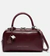 Brunello Cucinelli Explorer Small Boston In Glossy Nappa Leather Bags In Burgundy