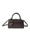 Brunello Cucinelli Boston Explorer Top-handle Padlock Bag In Black
