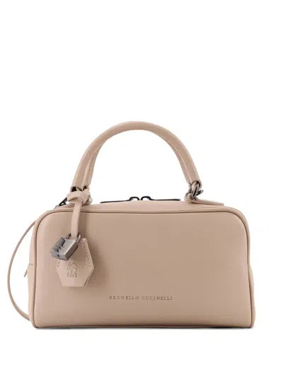 Brunello Cucinelli Boston Explorer Top-handle Totebag In Purple