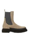 Brunello Cucinelli Suede Chelsea Boot In Pink