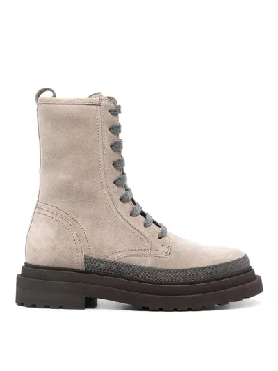 BRUNELLO CUCINELLI BOTINES - PLATA