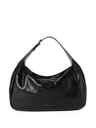 Brunello Cucinelli Boule Bag In Nappa Leather In Black