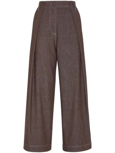 BRUNELLO CUCINELLI BOX PLEAT TROUSERS