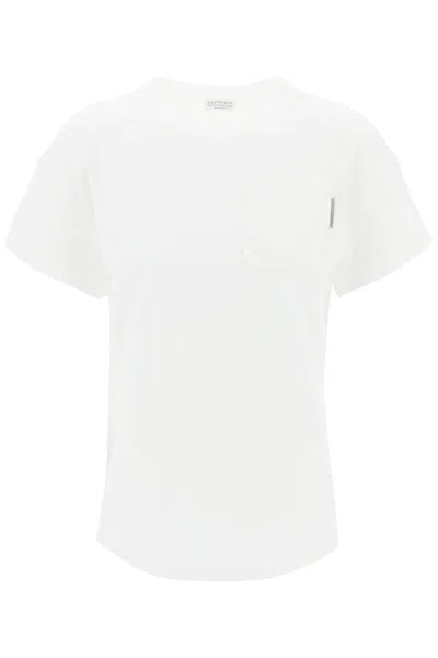 Brunello Cucinelli T-shirt  Woman In Off White (white)