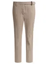 Brunello Cucinelli Beige Tailored Trousers With Minimalistic Design In Neutral
