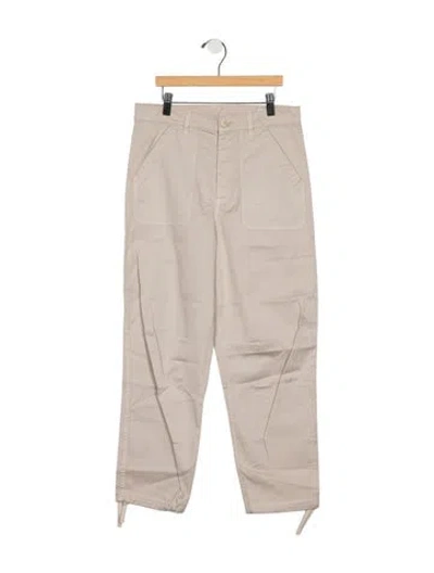 Pre-owned Brunello Cucinelli Kids' Boys Patch Pocket Button And Zip Closure Pants In Neutrals