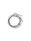 Brunello Cucinelli Silver Bracelet In Rodio Nero
