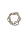 Brunello Cucinelli Silver Knotted Bracelet In Silver