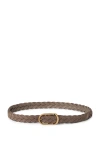 Brunello Cucinelli Braided Belt In Brown
