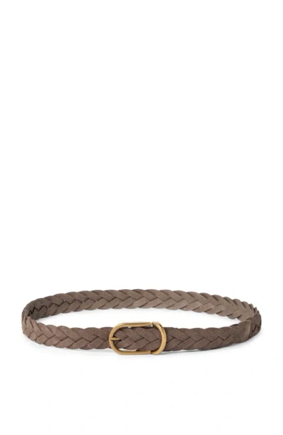 Brunello Cucinelli Braided Belt In Brown