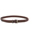 Brunello Cucinelli Braided Belt In Brown