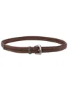 Brunello Cucinelli Braided Belt In Brown