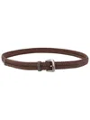 Brunello Cucinelli Braided Belt In Brown