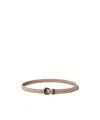 Brunello Cucinelli Braided Belt With Monili In Orange