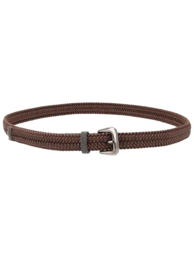 BRUNELLO CUCINELLI BRAIDED BELT