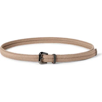 BRUNELLO CUCINELLI BRUNELLO CUCINELLI BRAIDED BELT WITH MONILI