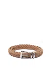 BRUNELLO CUCINELLI BRAIDED BELT WITH TIP