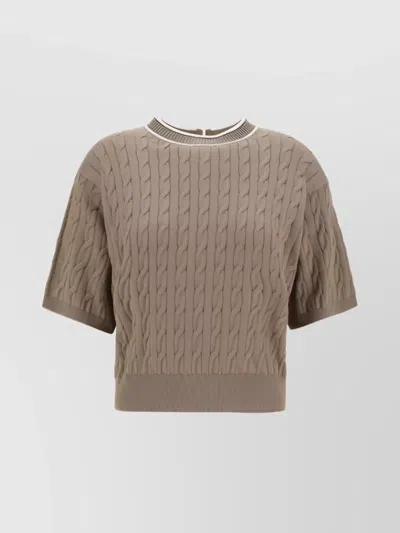 Brunello Cucinelli T-shirt In Brown