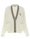 Brunello Cucinelli Braided Cardigan Sweaters And Cardigans White