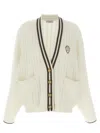 Brunello Cucinelli Braided Cardigan Sweaters And Cardigans White