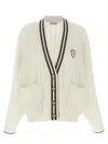 Brunello Cucinelli Braided Cardigan Sweaters And Cardigans White