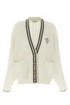 Brunello Cucinelli Cable Knit Cardigan With Patch Pockets In Neutral