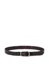 Brunello Cucinelli Braided Leather Belt In Brown