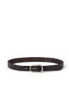 Brunello Cucinelli Braided Leather Belt In Brown