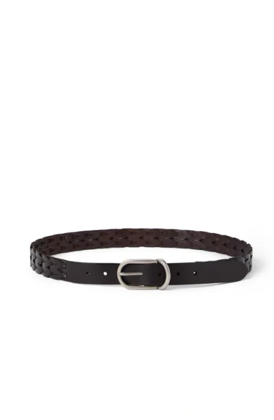 BRUNELLO CUCINELLI BRUNELLO CUCINELLI BRAIDED LEATHER BELT