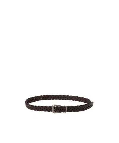 BRUNELLO CUCINELLI BRUNELLO CUCINELLI BUCKLE FASTENED BRAIDED BELT