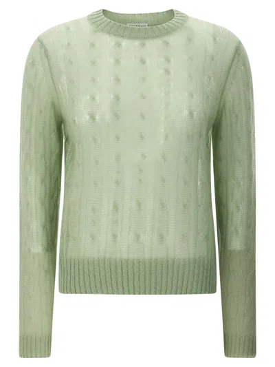 Brunello Cucinelli Braided Sweater Sweaters And Cardigans Green