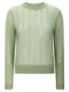 Brunello Cucinelli Mohair And Wool Cable Knit Sweater