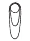Brunello Cucinelli Multi-chain Beaded Necklace In Black