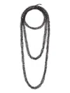 Brunello Cucinelli Multi-chain Beaded Necklace In Black