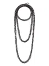 Brunello Cucinelli Multi-chain Beaded Necklace In Black
