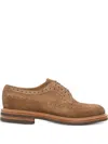 Brunello Cucinelli Perforated Suede Brogues In Brown