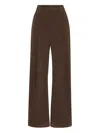 Brunello Cucinelli Cotton Moleskin Barrel Trousers In Brown