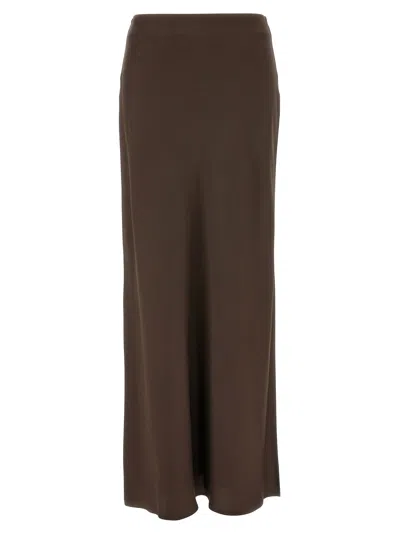 Brunello Cucinelli Brown Acetate Mini Women's Skirt