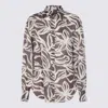 Brunello Cucinelli Collared Floral Pattern Long Sleeves Cuffed Top