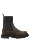 Brunello Cucinelli Brown Ankle Boots In Brown