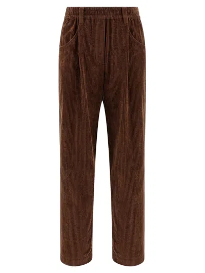 Brunello Cucinelli Brown Baggy Pants