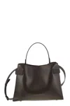 Brunello Cucinelli Women Top-handle Essence Bag In Calfskin With Precious Bands