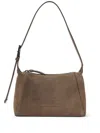 Brunello Cucinelli Suede Bc Duo Bag With Shiny Details