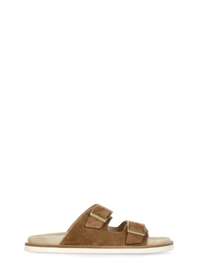 BRUNELLO CUCINELLI BRUNELLO CUCINELLI BROWN BRUNELLO SMOOTH LEATHER